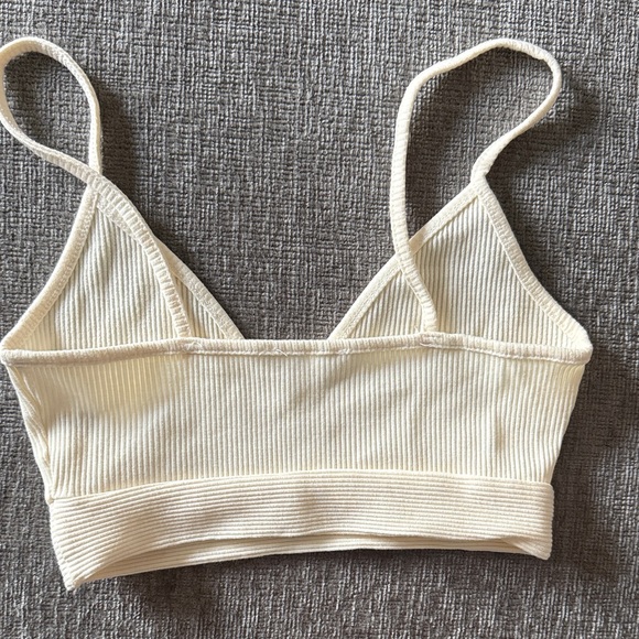 Altar'd State Cream Ribbed Tank Top - Picture 2 of 3